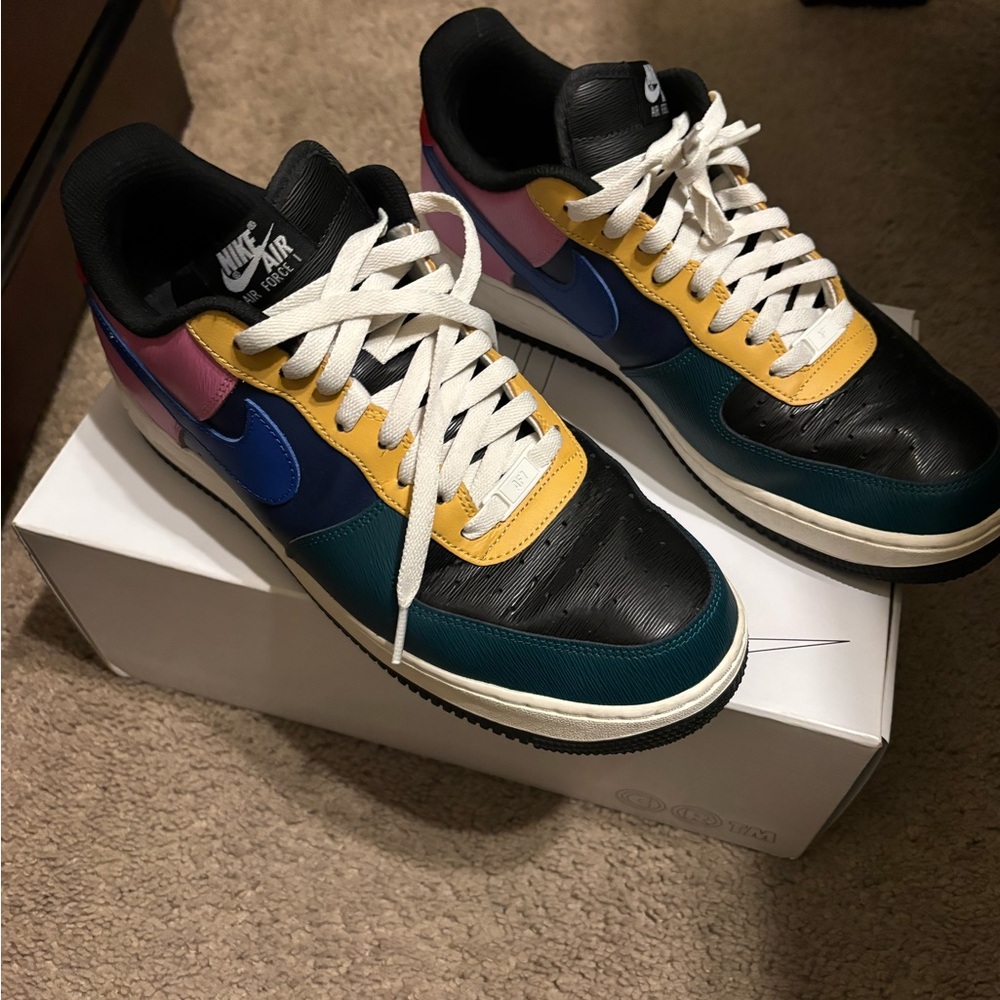 Nike Air Force 1 Colorful Leather Sneakers